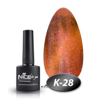 Гель лак Nice кошачий глаз К - 28